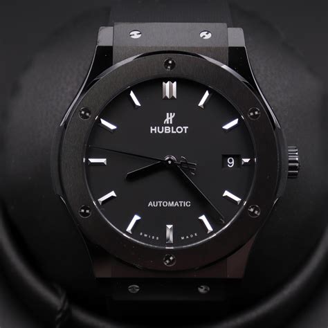 hublot black magic classic fusion|Hublot classic fusion black dial.